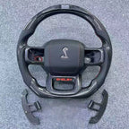 LED Carbon Fiber Steering Wheel Fits Ford F-150 2021-2026