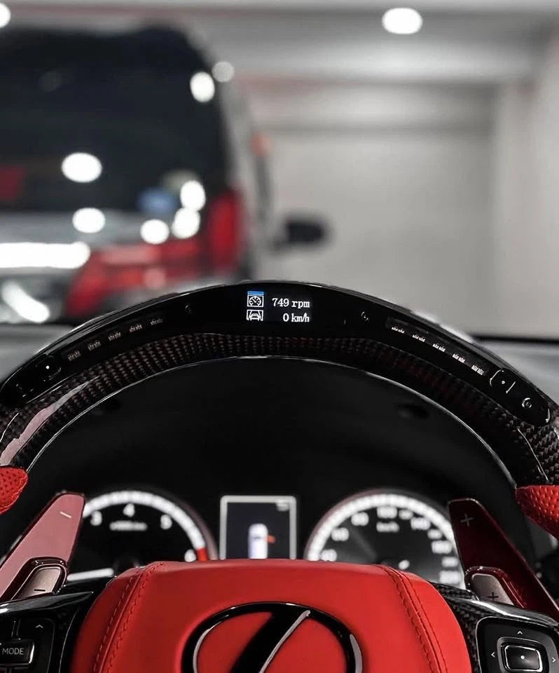 LED Carbon Fiber Steering Wheel Fits Lexus NX