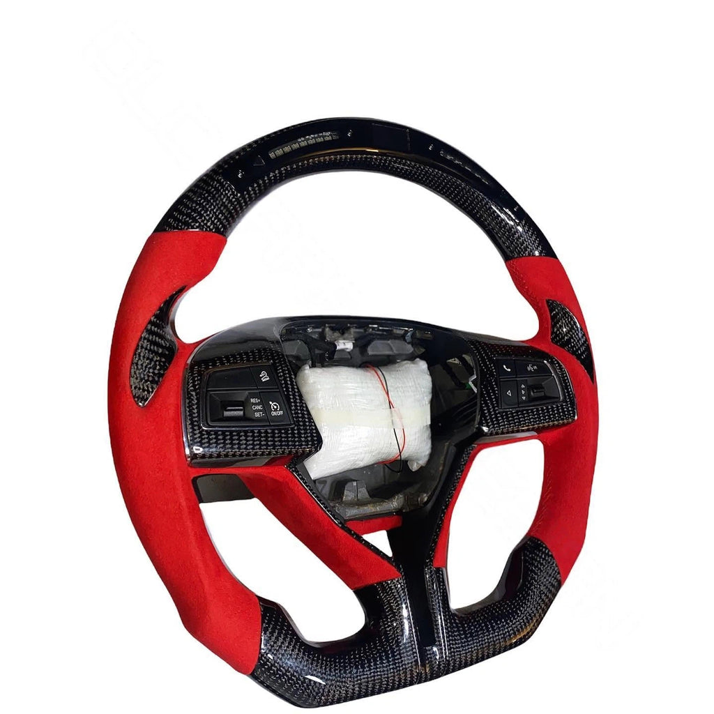 LED Carbon Fiber Steering Wheel Fits Maserati Ghibli 2014–2021