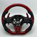Red Carbon Fiber Steering Wheel For Infiniti Q50 Q60 Q60coupe Q60redsport400