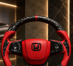 Honda Civic 2016-2021 Forged Carbon Fiber Steering Wheel Custom Fit 10th Gen