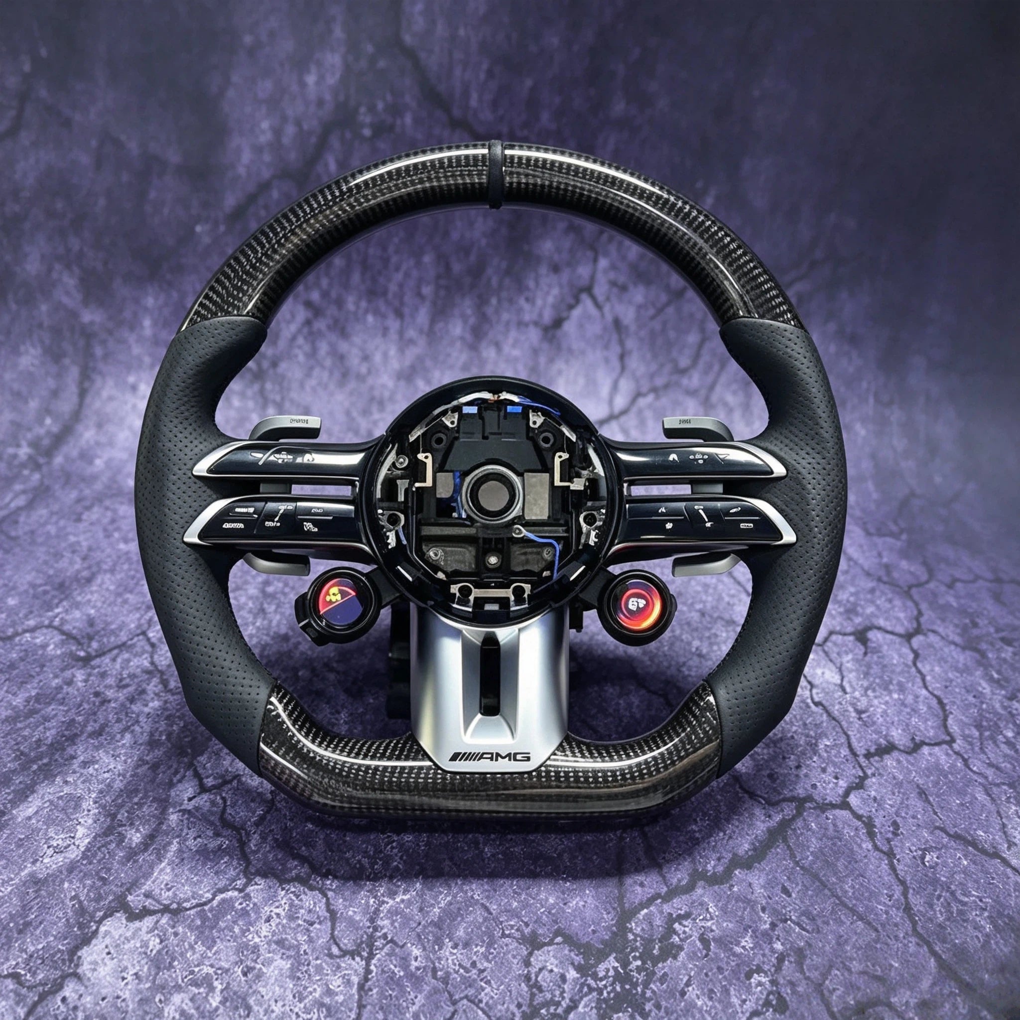 Custom Carbon Fiber Steering Wheel for Mercedes-Benz C300 AMG