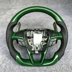 Green Carbon Fiber Steering Wheel Fits Ford Fusion, Mondeo, Edge 2013-2020