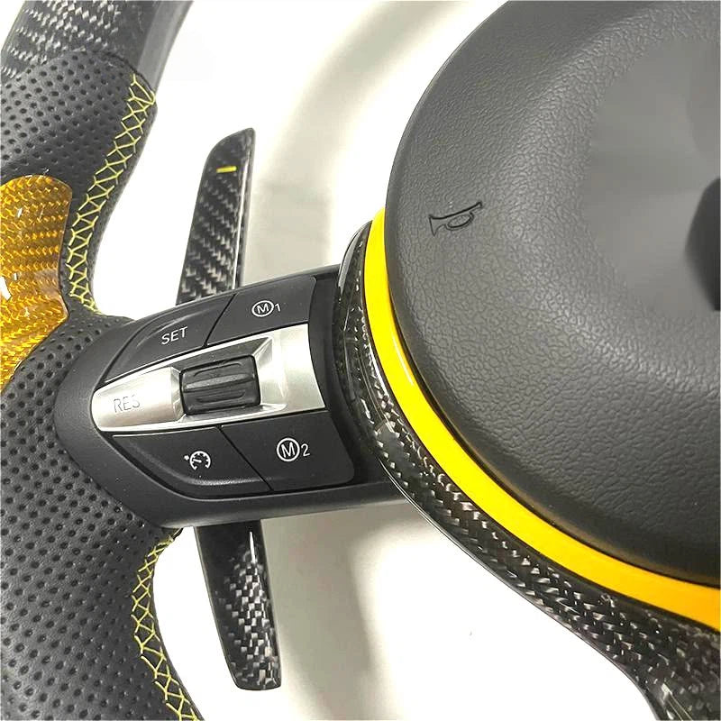Carbon Fiber Steering Wheel Fits BMW M2 M3 M4 M5 M6, F10 F30 and X1-X6 Series
