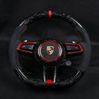 Carbon Fiber Steering Wheel Fits Porsche 992 (911), 982 (718 Cayman/Boxster), 971.2 (Panamera)