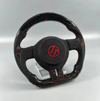 LED Red Forged Carbon Fiber Steering Wheel Fits Toyota GT86 FR-S BRZ 2013–2016