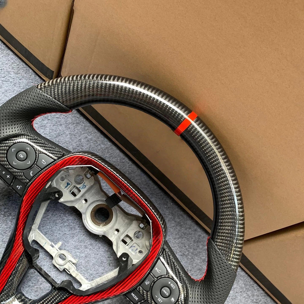 Carbon Fiber Steering Wheel Fits Toyota Corolla 2019+