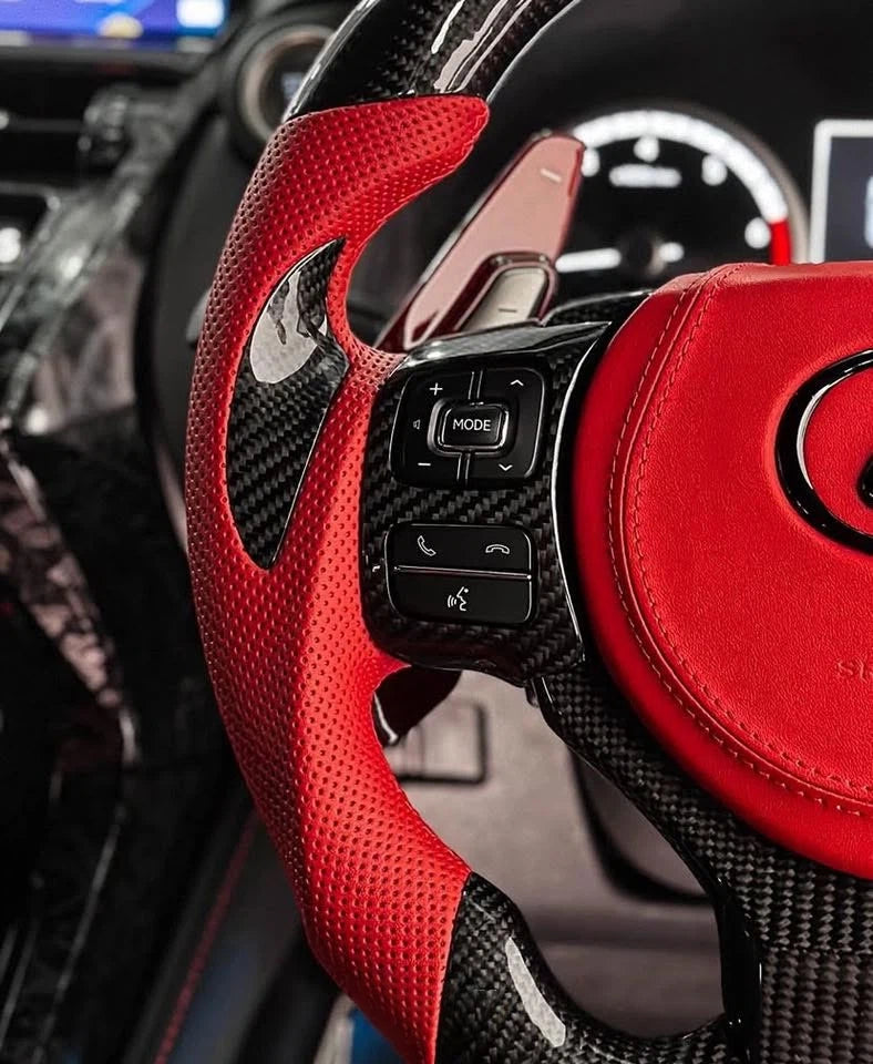 LED Carbon Fiber Steering Wheel Fits Lexus NX