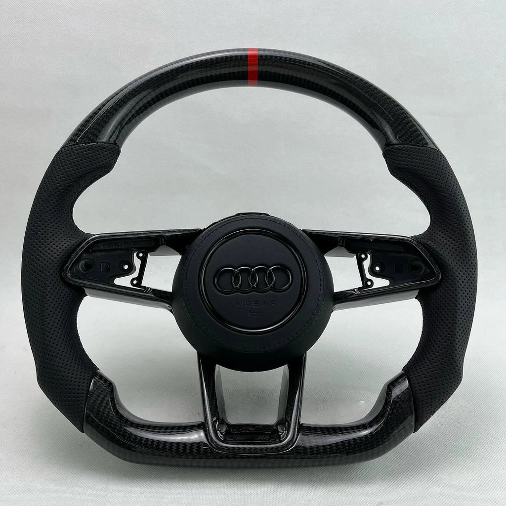 Real Carbon Fiber Steering Wheel For Audi 2018 R8 V10 Performance