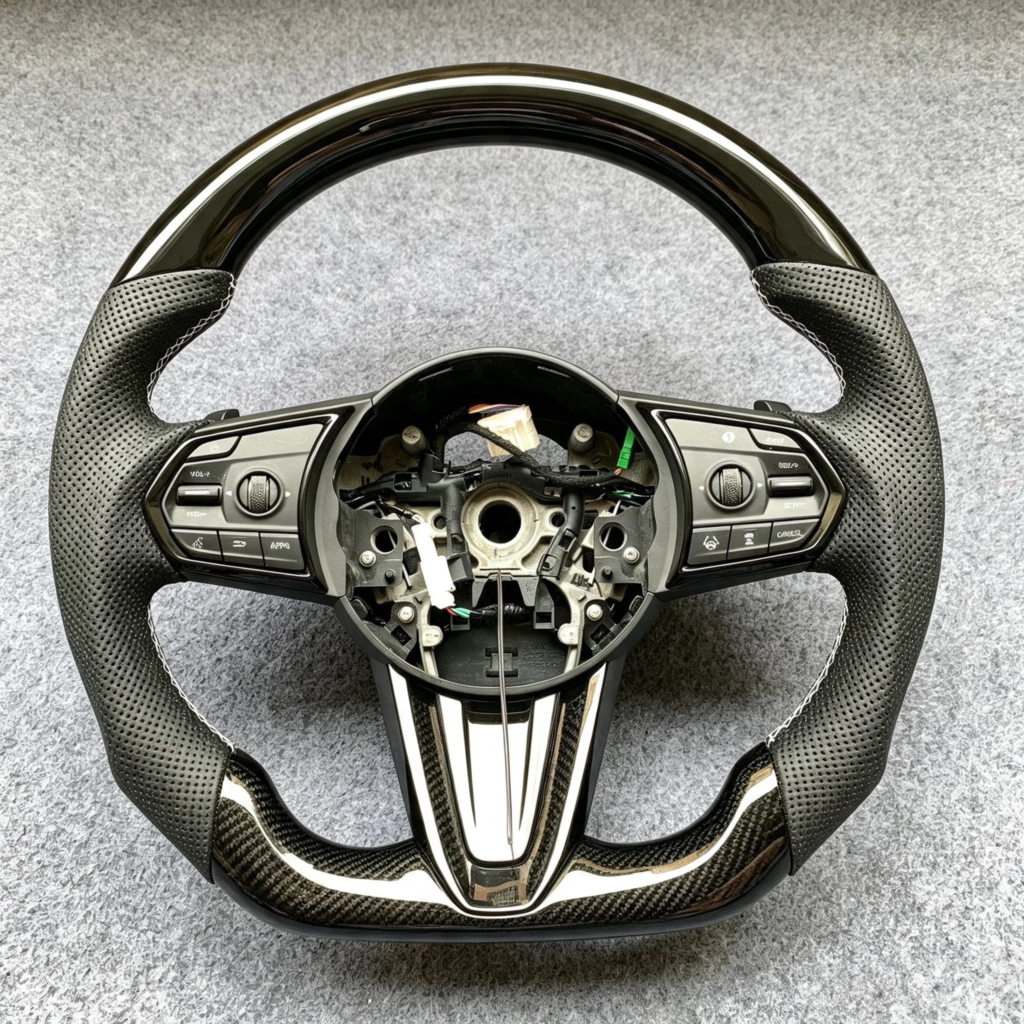 Acura 2019-2025 RDX Black Carbon Fiber Steering Wheel