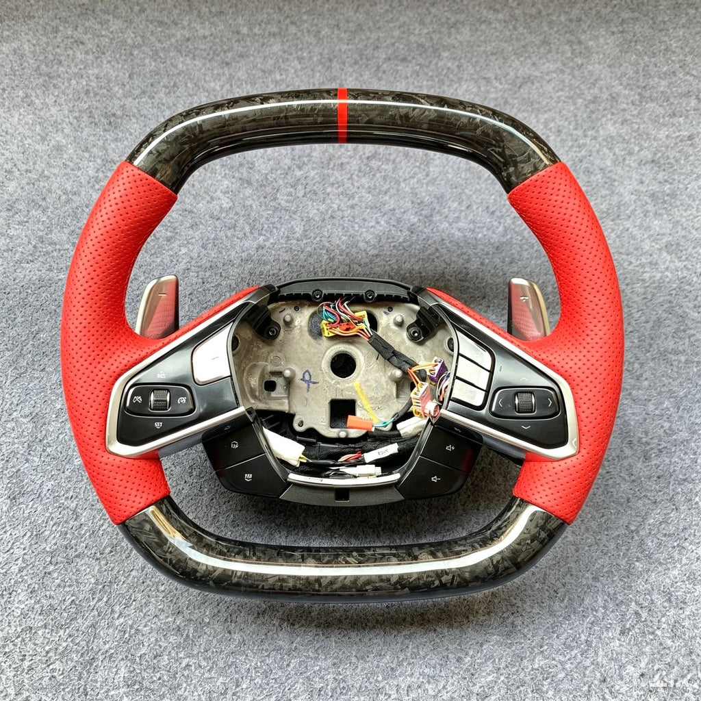 Forged Carbon Fiber Steering Wheel Fits Corvette C8 Z06 2020-2026
