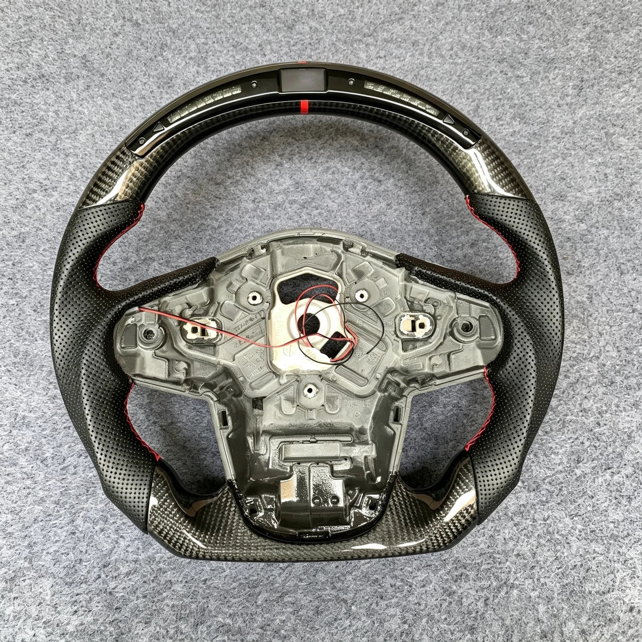LED Carbon Fiber Steering Wheel Fits Toyota Supra MK5 A90 A91 2020-2026