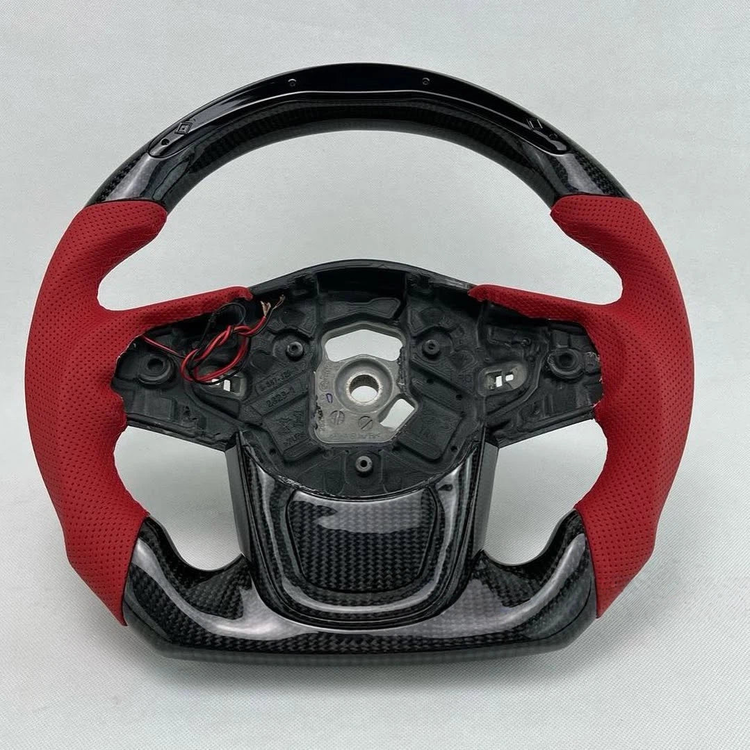 LED Carbon Fiber Steering Wheel For Toyota Supra A90