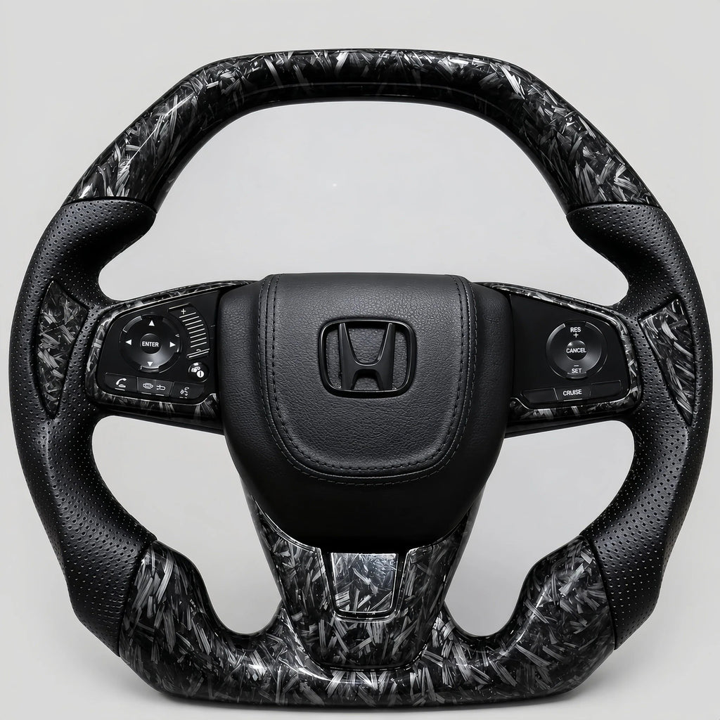 Forged Carbon Fiber Steering Wheel Fits Honda Civic 10th Gen 2016-2021