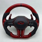 Red Carbon Fiber Steering Wheel For Infiniti Q50 Q60 Q60coupe Q60redsport400