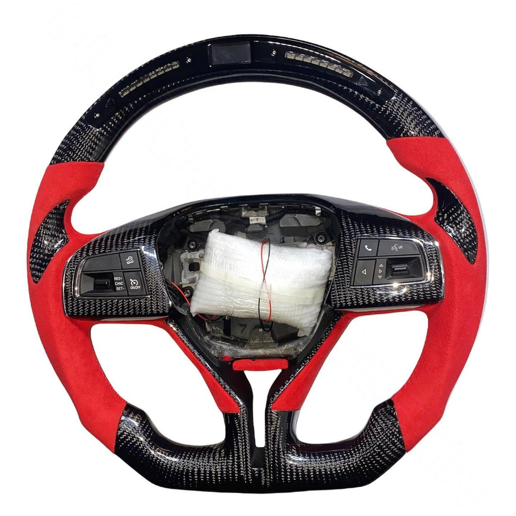 LED Carbon Fiber Steering Wheel Fits Maserati Ghibli 2014–2021