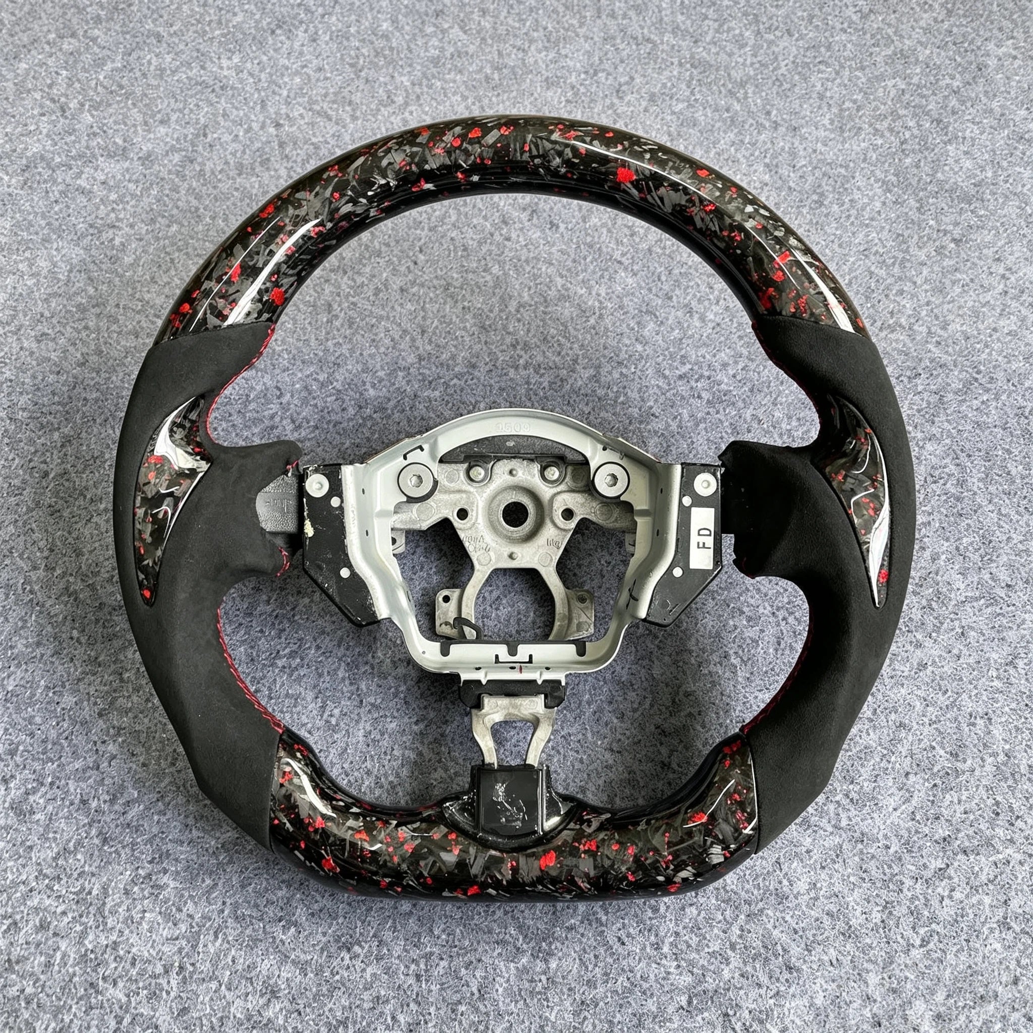 Red Forged Carbon Fiber Steering Wheel Fits Nissan 370Z 2009-2020