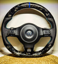 Forged Carbon Fiber Steering Wheel Fits VW Golf MK6 GTI, Golf R, Scirocco, Jetta 2010-2014