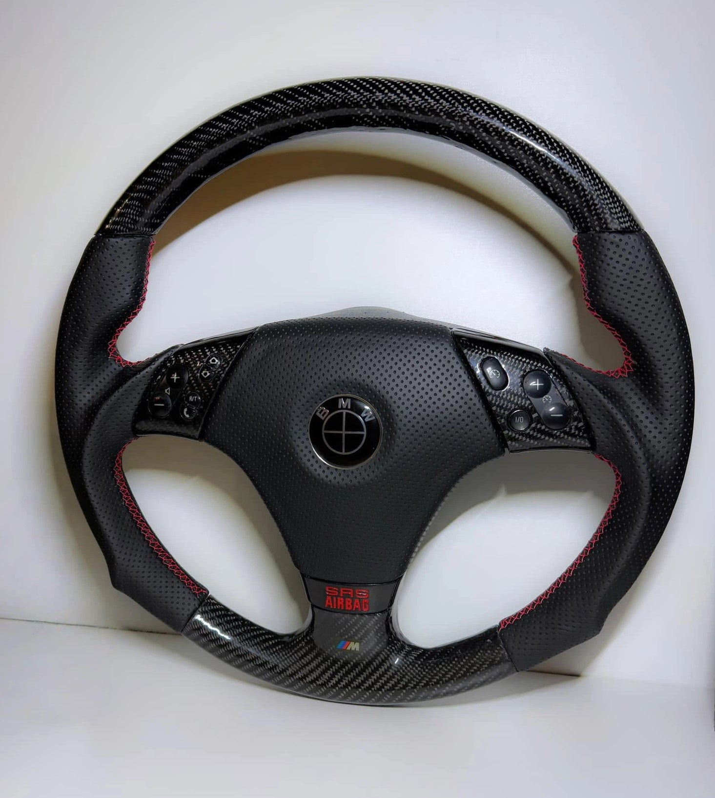Carbon Fiber Steering Wheel Fits BMW M3 E46, M5 E39, Z4 E85
