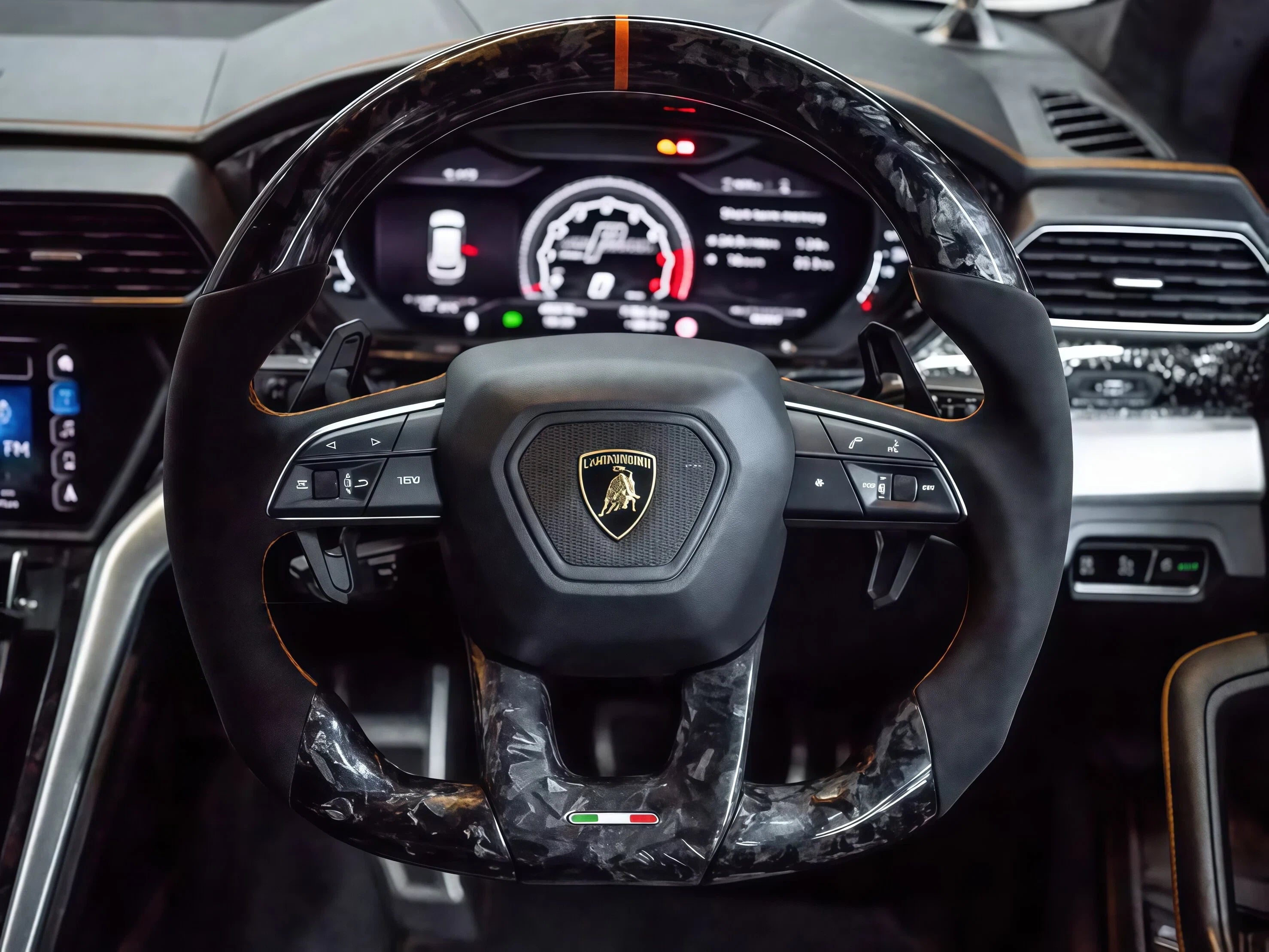 Forged Carbon Fiber Steering Wheel Fits Lamborghini Urus 2018–2026