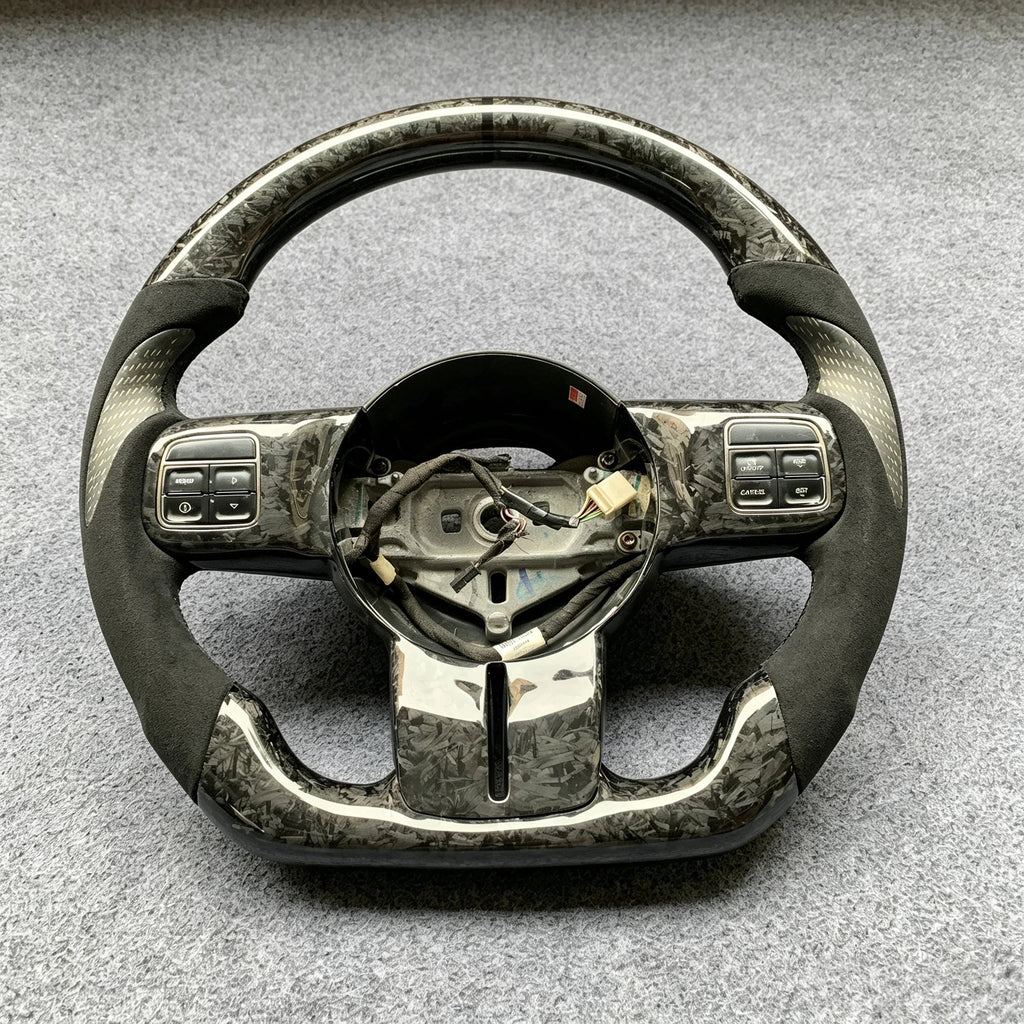 Forged Carbon Fiber Steering Wheel with Alcantara Fits Jeep 2011-2013 Grand Cherokee
