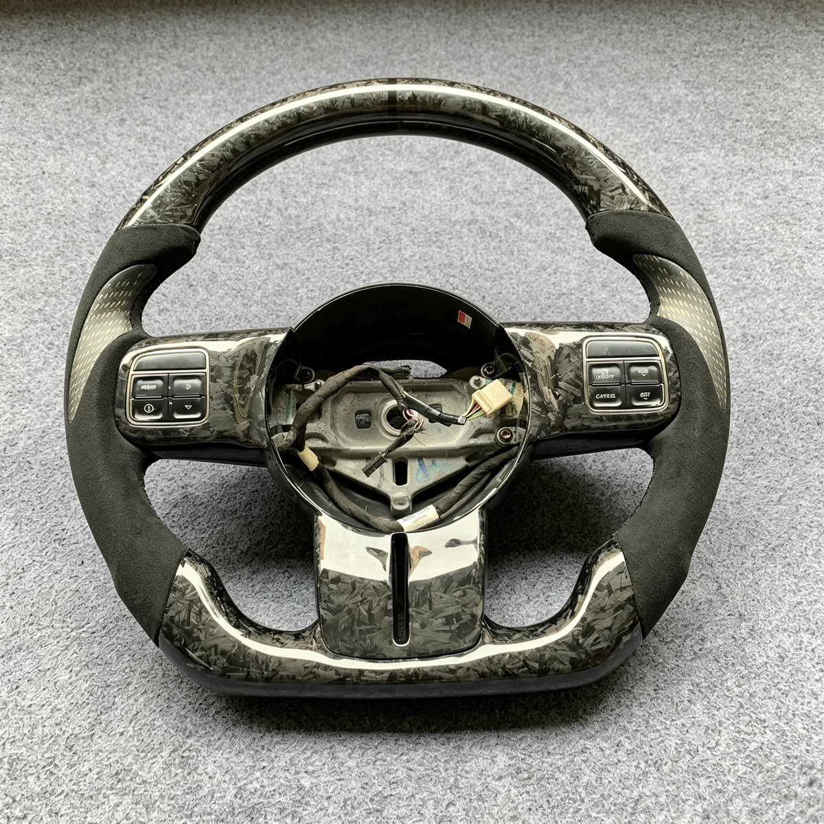 Forged Carbon Fiber Steering Wheel with Alcantara Fits Jeep 2011-2013 Grand Cherokee