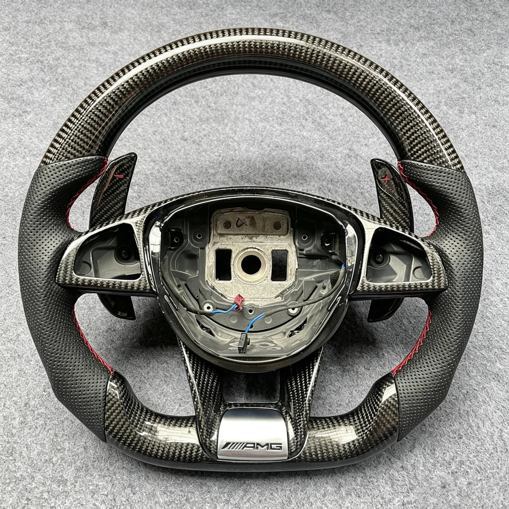 Carbon Fiber Steering Wheel For Mercedes W205 AMG