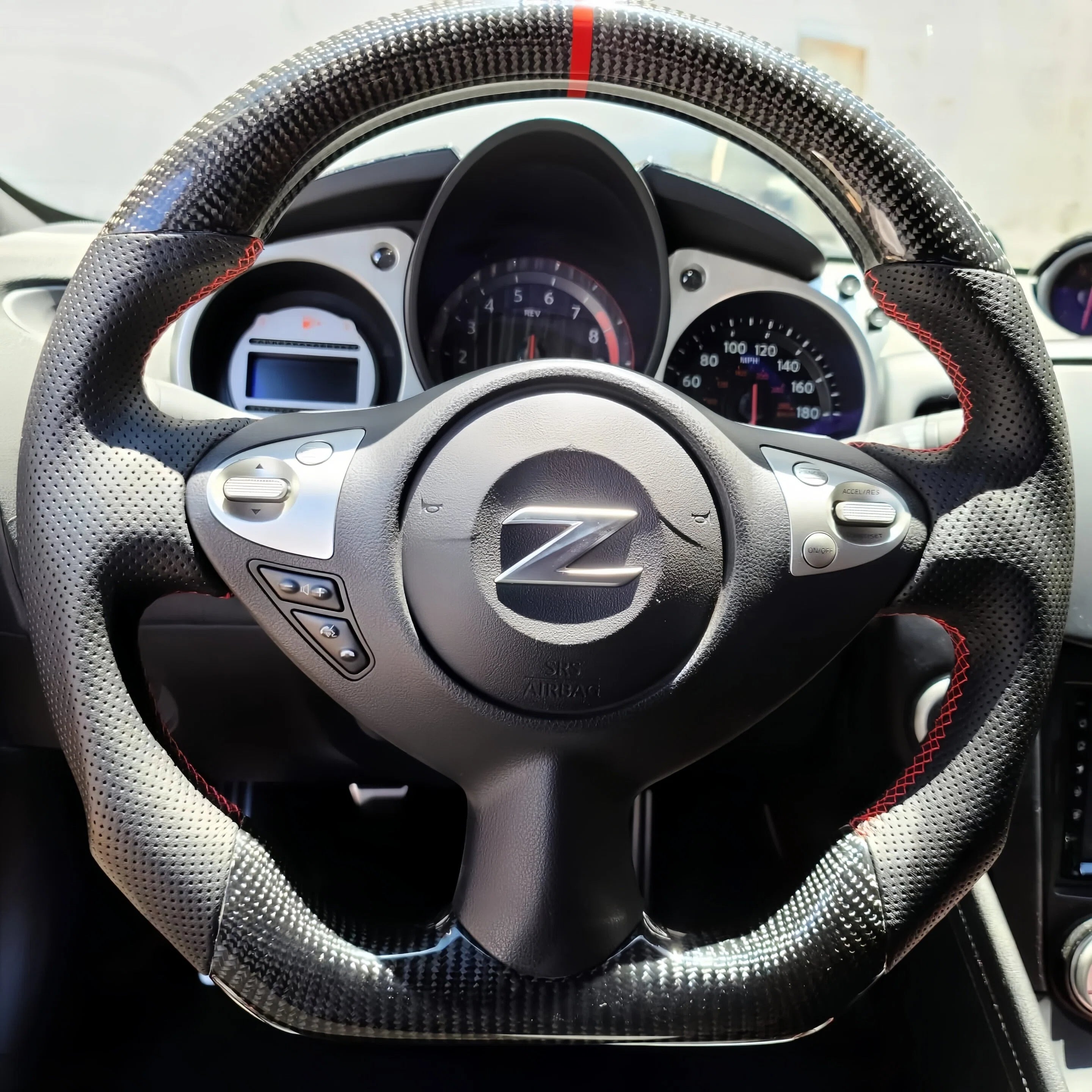 Carbon Fiber Steering Wheel Fits Nissan 370Z 2009-2020