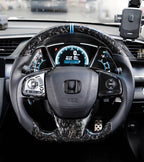 Forged Carbon Fiber Steering Wheel Fits Honda Civic FC 10th Gen Sedan