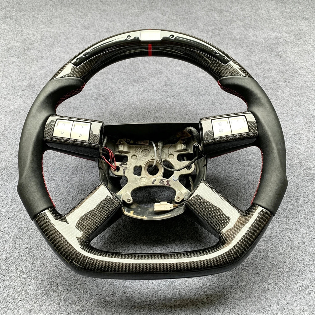 LED Carbon Fiber Steering Wheel Fits 2005-2010 Dodge Charger Challenger Chrysler 300 C SRT
