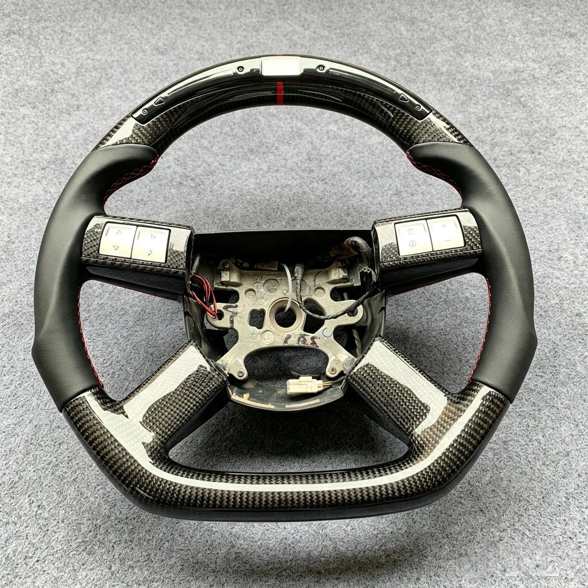 LED Carbon Fiber Steering Wheel Fits 2005-2010 Dodge Charger Challenger Chrysler 300 C SRT
