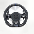 809 AMG Alcantara Carbon Fiber Steering Wheel for Mercedes W205 C-Class, W213 E-Class, X253 GLC & C257 CLS