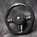 LED Full Alcantara Carbon Fiber Steering Wheel For BMW F80 M3