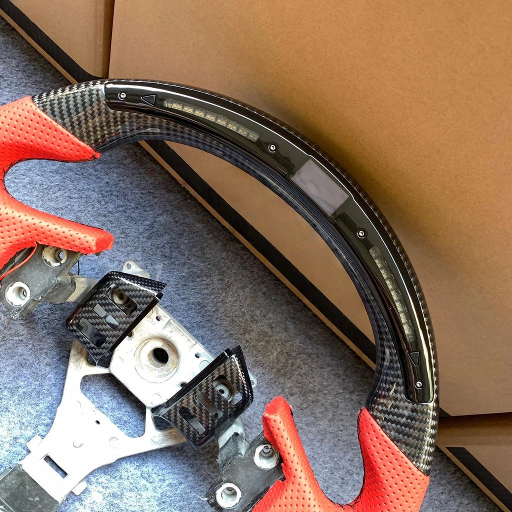 LED Carbon Fiber Steering Wheel For Infiniti 2003-2006 G35